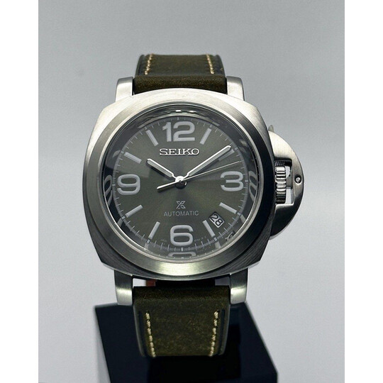 Custom Seiko Mod • Olive Green PAM Submersible • 40mm